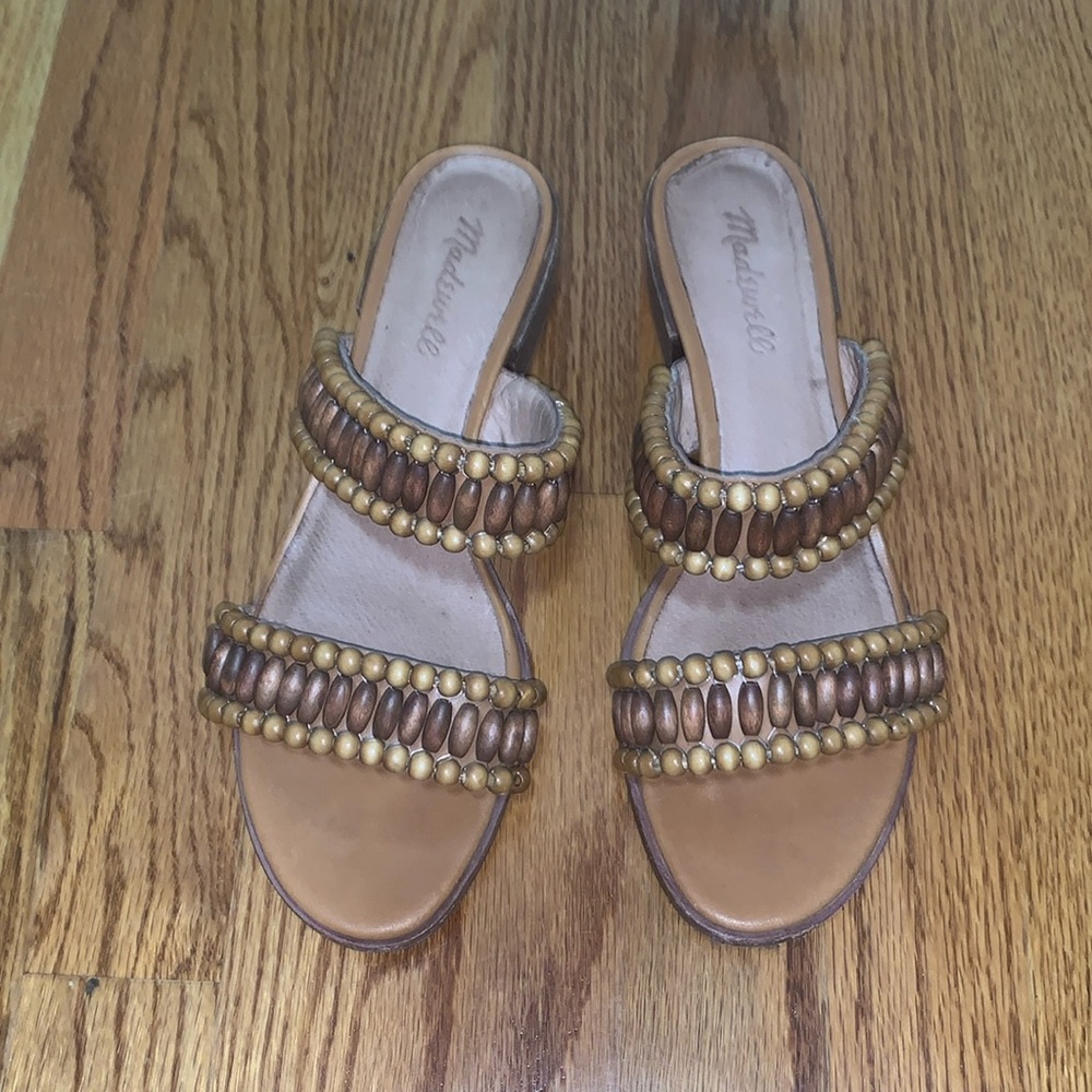 Madewell Beaded Heels 8.5